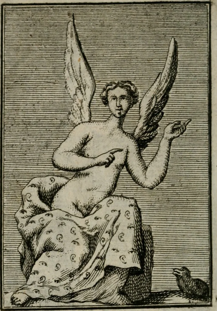 An illustration from Iconologie tirée de divers auteurs. Ouvrage utile aux gens de lettres, aux poëtes, aux artistes, & généralement à tous les amateurs des beaux-arts, 1766, leaf 159