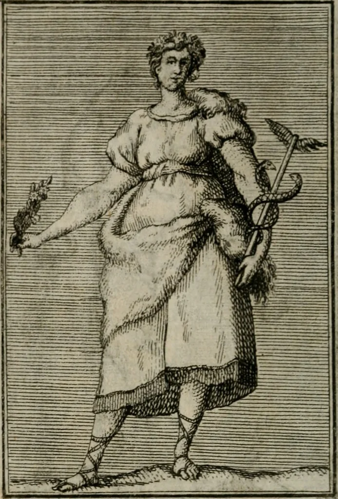 An illustration from Iconologie tirée de divers auteurs. Ouvrage utile aux gens de lettres, aux poëtes, aux artistes, & généralement à tous les amateurs des beaux-arts, 1766, leaf 161