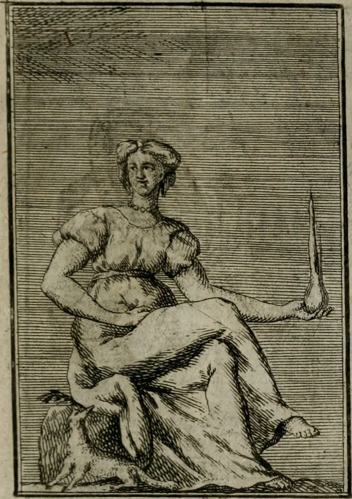 An illustration from Iconologie tirée de divers auteurs. Ouvrage utile aux gens de lettres, aux poëtes, aux artistes, & généralement à tous les amateurs des beaux-arts, 1766, leaf 162