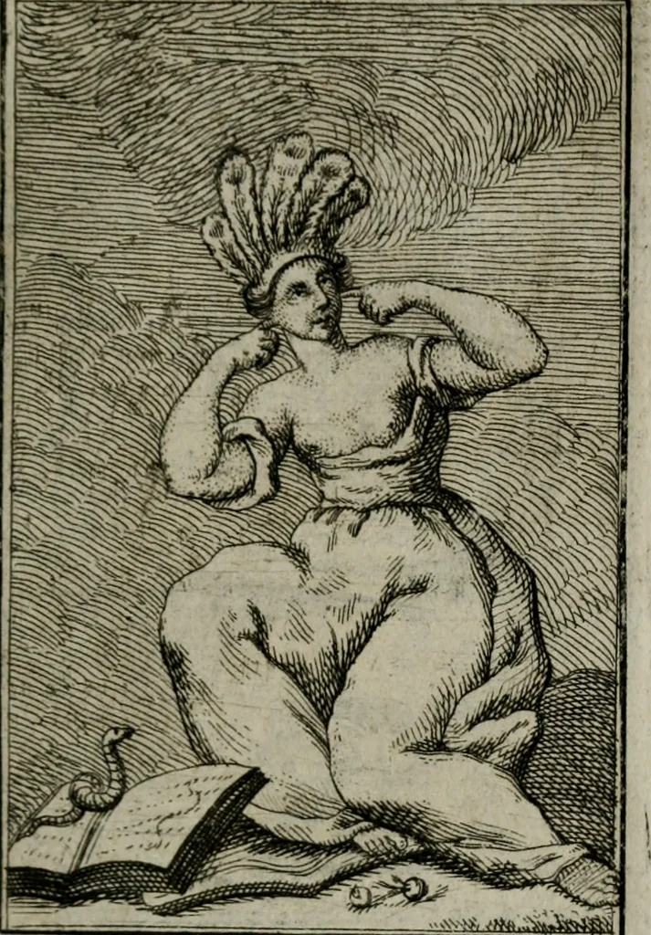 An illustration from Iconologie tirée de divers auteurs. Ouvrage utile aux gens de lettres, aux poëtes, aux artistes, & généralement à tous les amateurs des beaux-arts, 1766, leaf 170