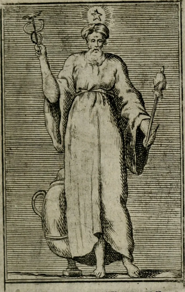 An illustration from Iconologie tirée de divers auteurs. Ouvrage utile aux gens de lettres, aux poëtes, aux artistes, & généralement à tous les amateurs des beaux-arts, 1766, leaf 172