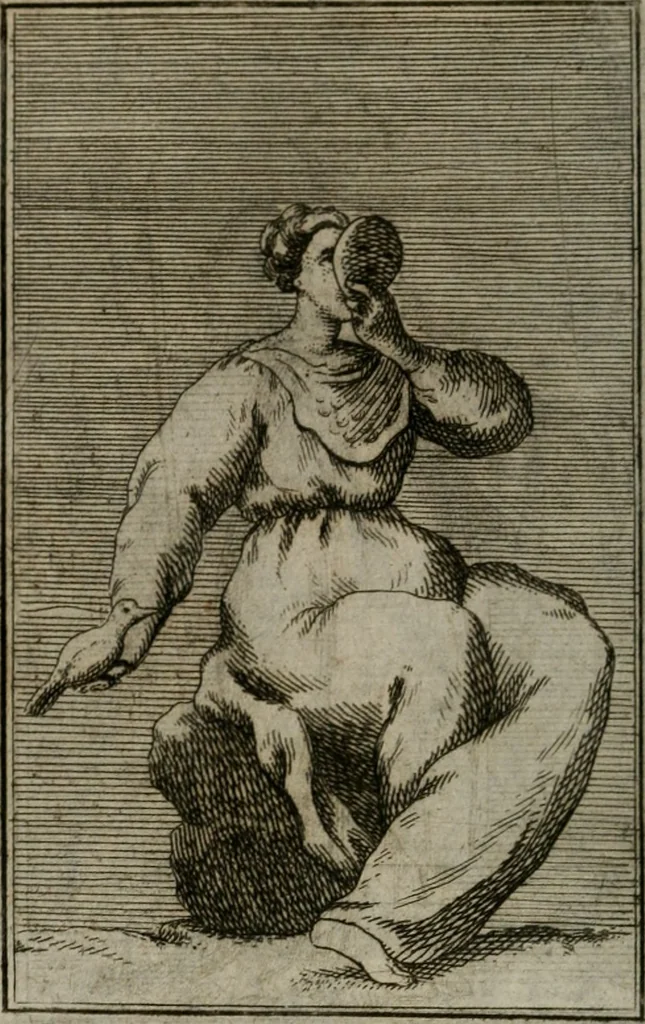 An illustration from Iconologie tirée de divers auteurs. Ouvrage utile aux gens de lettres, aux poëtes, aux artistes, & généralement à tous les amateurs des beaux-arts, 1766, leaf 181