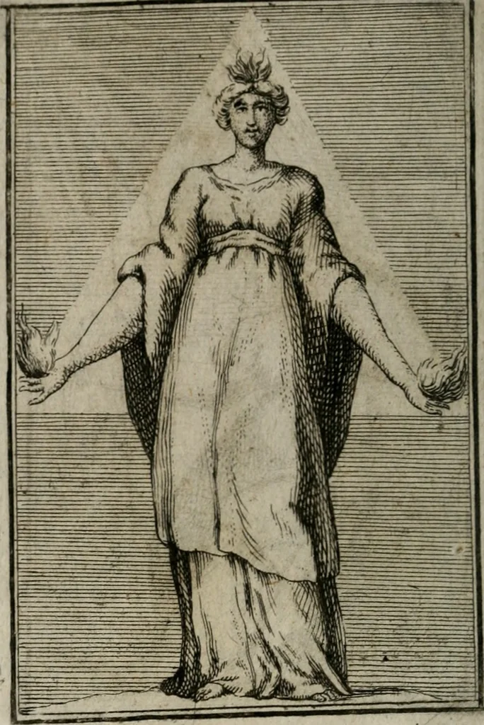 An illustration from Iconologie tirée de divers auteurs. Ouvrage utile aux gens de lettres, aux poëtes, aux artistes, & généralement à tous les amateurs des beaux-arts, 1766, leaf 183