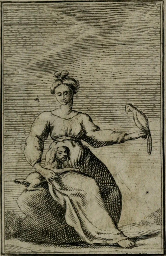 An illustration from Iconologie tirée de divers auteurs. Ouvrage utile aux gens de lettres, aux poëtes, aux artistes, & généralement à tous les amateurs des beaux-arts, 1766, leaf 184