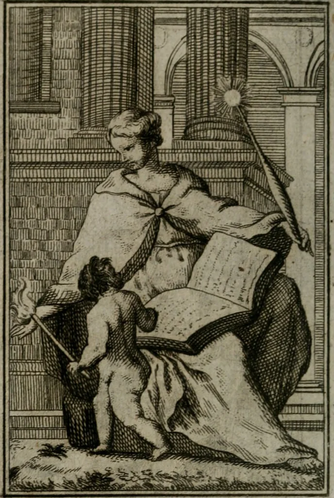 An illustration from Iconologie tirée de divers auteurs. Ouvrage utile aux gens de lettres, aux poëtes, aux artistes, & généralement à tous les amateurs des beaux-arts, 1766, leaf 185