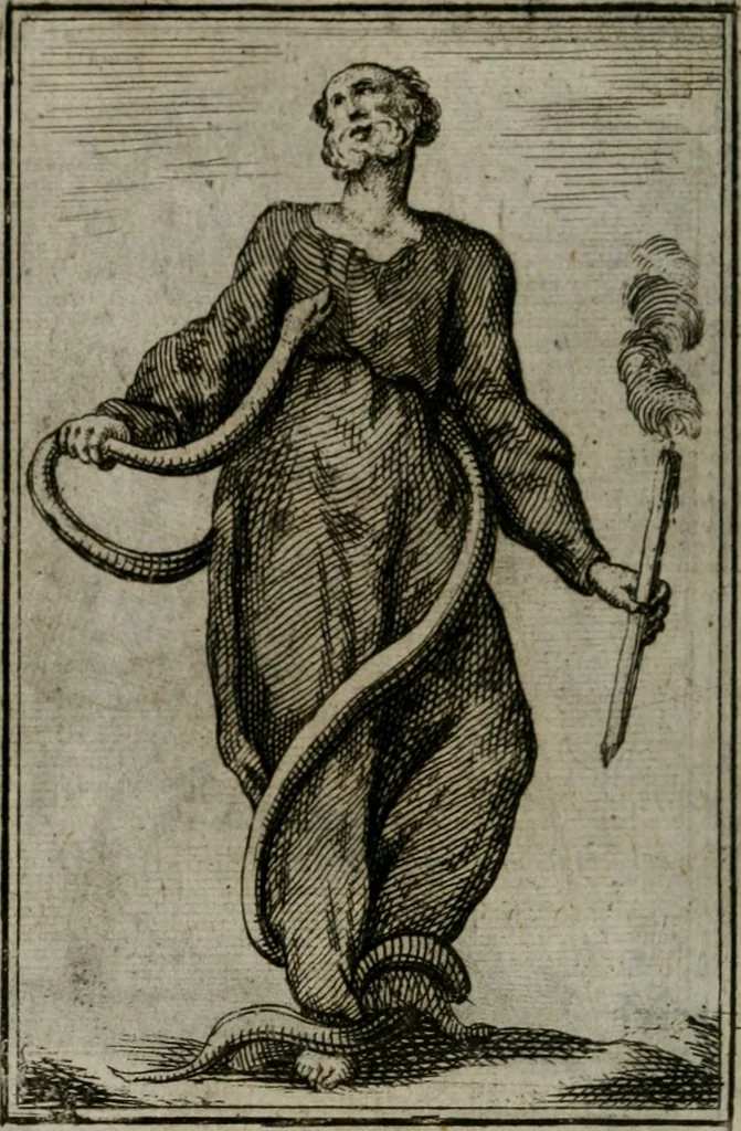 An illustration from Iconologie tirée de divers auteurs. Ouvrage utile aux gens de lettres, aux poëtes, aux artistes, & généralement à tous les amateurs des beaux-arts, 1766, leaf 189