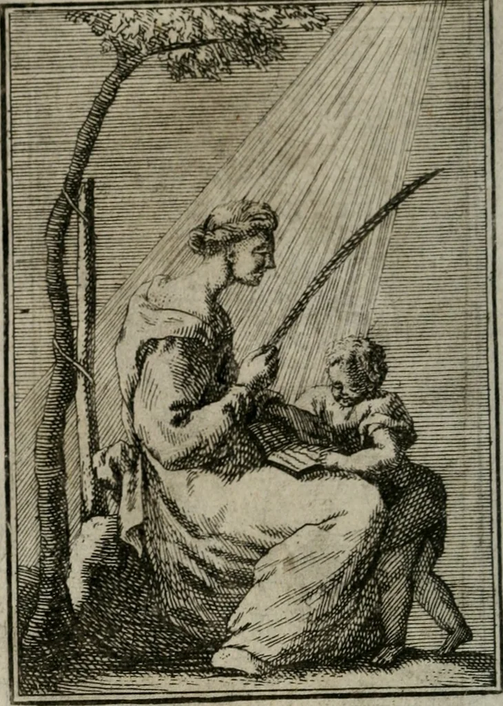 An illustration from Iconologie tirée de divers auteurs. Ouvrage utile aux gens de lettres, aux poëtes, aux artistes, & généralement à tous les amateurs des beaux-arts, 1766, leaf 191
