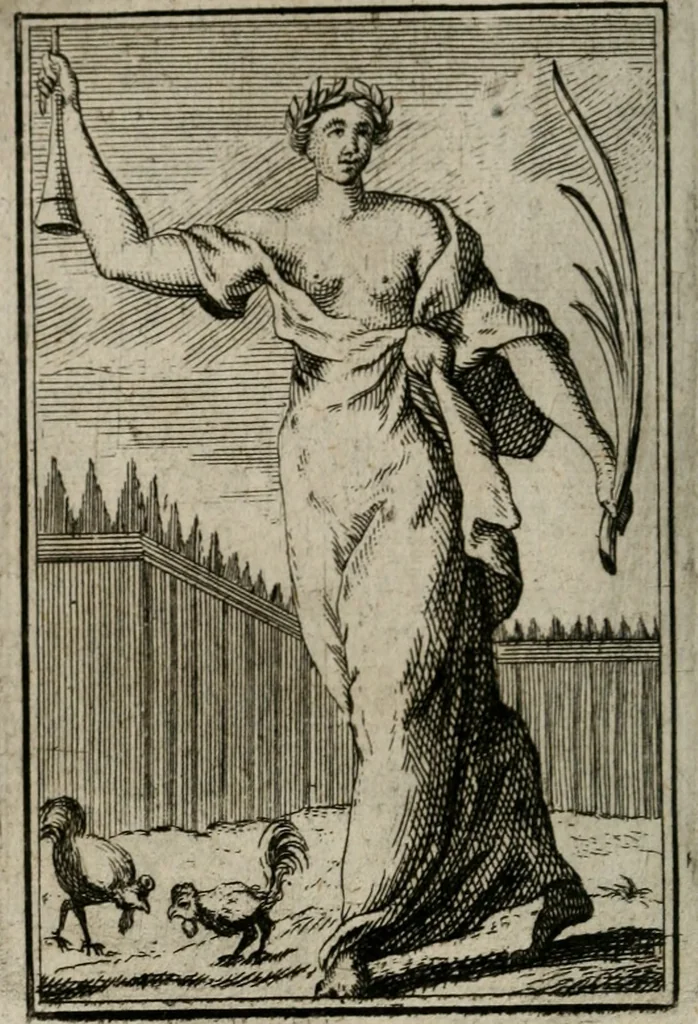 An illustration from Iconologie tirée de divers auteurs. Ouvrage utile aux gens de lettres, aux poëtes, aux artistes, & généralement à tous les amateurs des beaux-arts, 1766, leaf 201