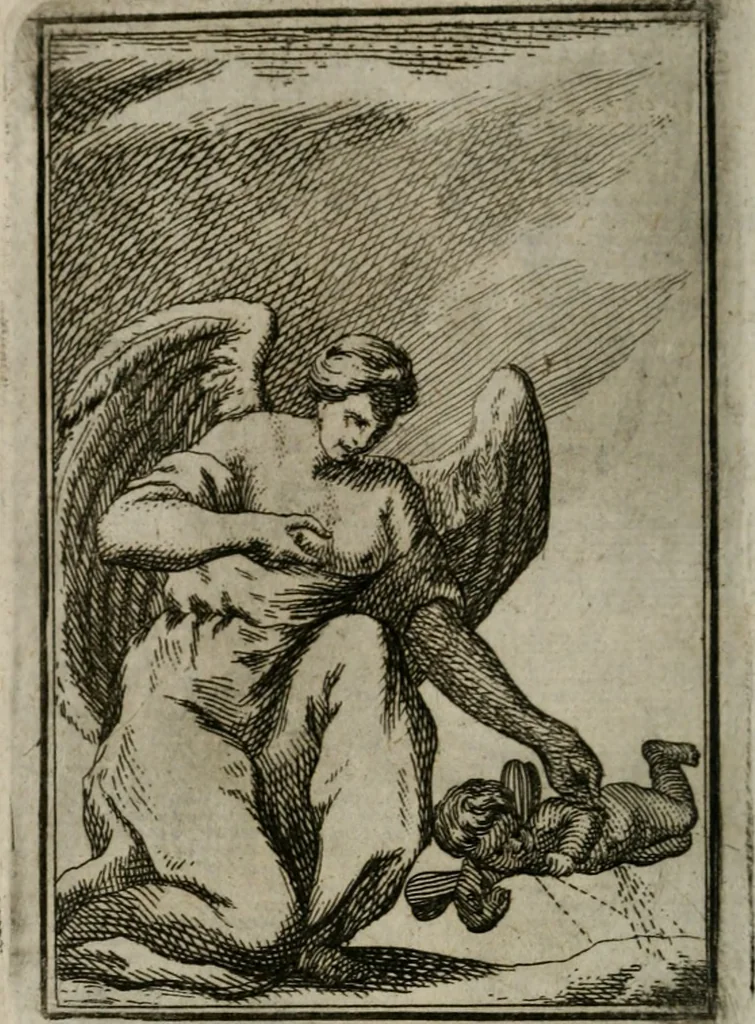 An illustration from Iconologie tirée de divers auteurs. Ouvrage utile aux gens de lettres, aux poëtes, aux artistes, & généralement à tous les amateurs des beaux-arts, 1766, leaf 211