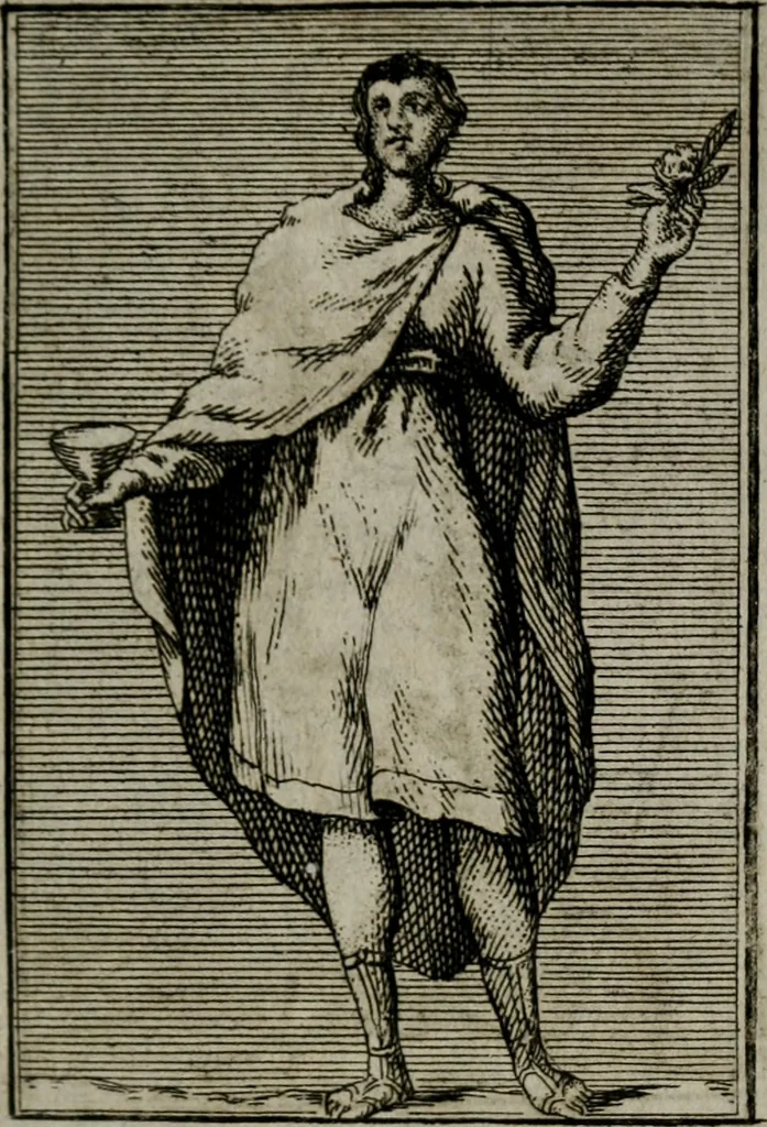 An illustration from Iconologie tirée de divers auteurs. Ouvrage utile aux gens de lettres, aux poëtes, aux artistes, & généralement à tous les amateurs des beaux-arts, 1766, leaf 218