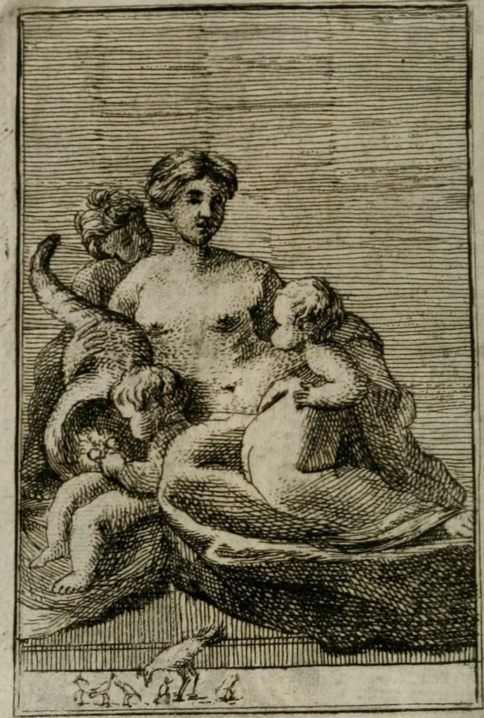 An illustration from Iconologie tirée de divers auteurs. Ouvrage utile aux gens de lettres, aux poëtes, aux artistes, & généralement à tous les amateurs des beaux-arts, 1766, leaf 237