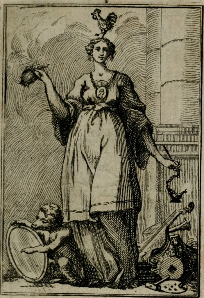 An illustration from Iconologie tirée de divers auteurs. Ouvrage utile aux gens de lettres, aux poëtes, aux artistes, & généralement à tous les amateurs des beaux-arts, 1766, leaf 24