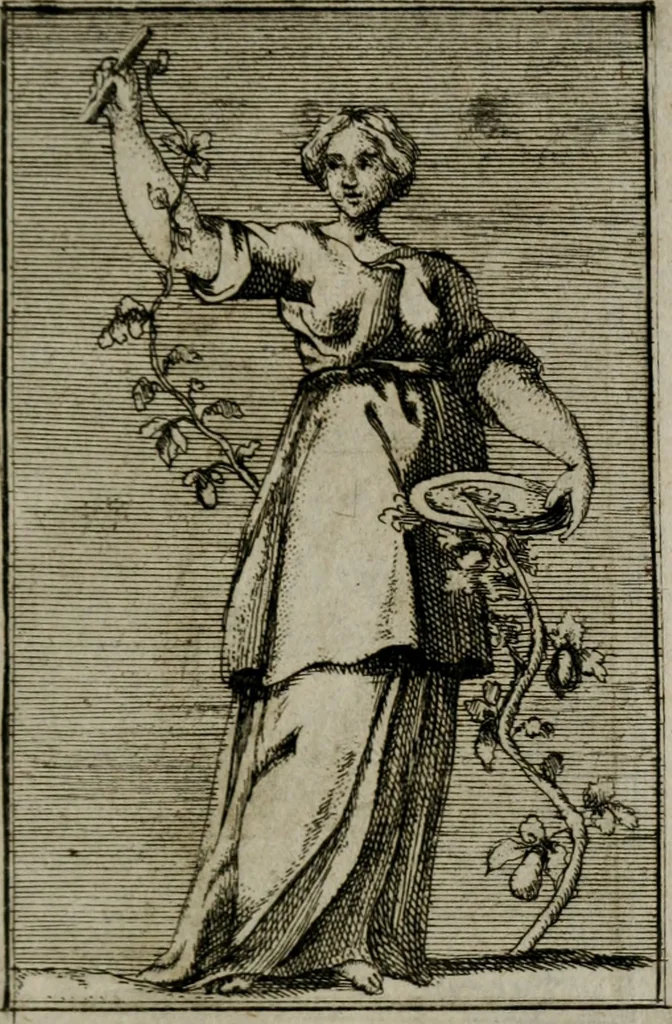 An illustration from Iconologie tirée de divers auteurs. Ouvrage utile aux gens de lettres, aux poëtes, aux artistes, & généralement à tous les amateurs des beaux-arts, 1766, leaf 240