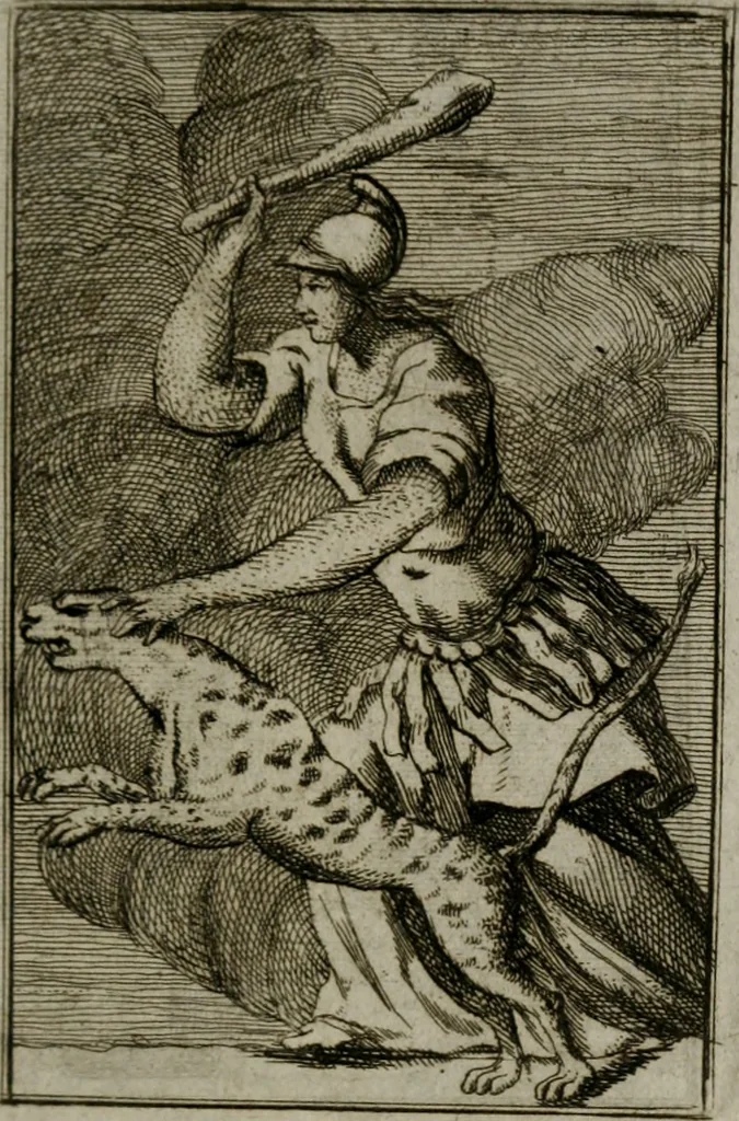 An illustration from Iconologie tirée de divers auteurs. Ouvrage utile aux gens de lettres, aux poëtes, aux artistes, & généralement à tous les amateurs des beaux-arts, 1766, leaf 242
