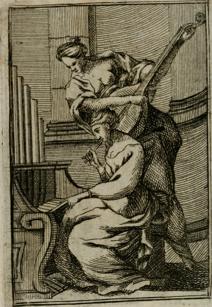 An illustration from Iconologie tirée de divers auteurs. Ouvrage utile aux gens de lettres, aux poëtes, aux artistes, & généralement à tous les amateurs des beaux-arts, 1766, leaf 25