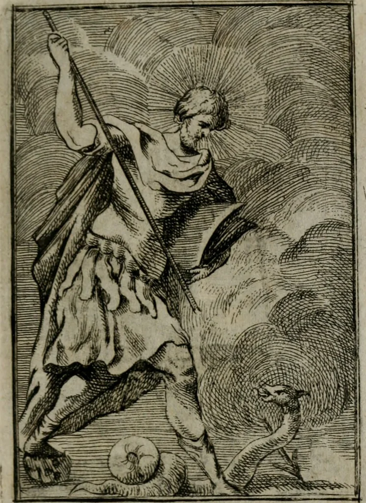 An illustration from Iconologie tirée de divers auteurs. Ouvrage utile aux gens de lettres, aux poëtes, aux artistes, & généralement à tous les amateurs des beaux-arts, 1766, leaf 26