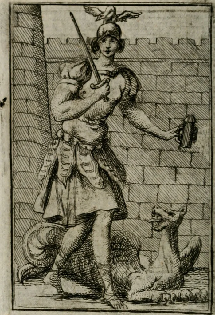 An illustration from Iconologie tirée de divers auteurs. Ouvrage utile aux gens de lettres, aux poëtes, aux artistes, & généralement à tous les amateurs des beaux-arts, 1766, leaf 273