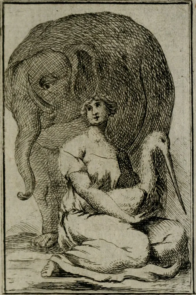 An illustration from Iconologie tirée de divers auteurs. Ouvrage utile aux gens de lettres, aux poëtes, aux artistes, & généralement à tous les amateurs des beaux-arts, 1766, leaf 288