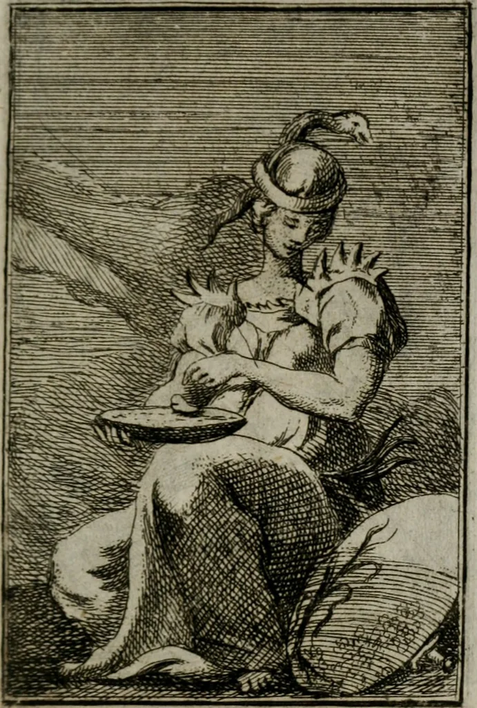 An illustration from Iconologie tirée de divers auteurs. Ouvrage utile aux gens de lettres, aux poëtes, aux artistes, & généralement à tous les amateurs des beaux-arts, 1766, leaf 292
