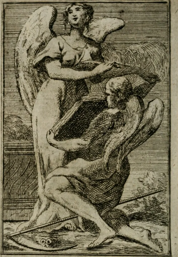 An illustration from Iconologie tirée de divers auteurs. Ouvrage utile aux gens de lettres, aux poëtes, aux artistes, & généralement à tous les amateurs des beaux-arts, 1766, leaf 319