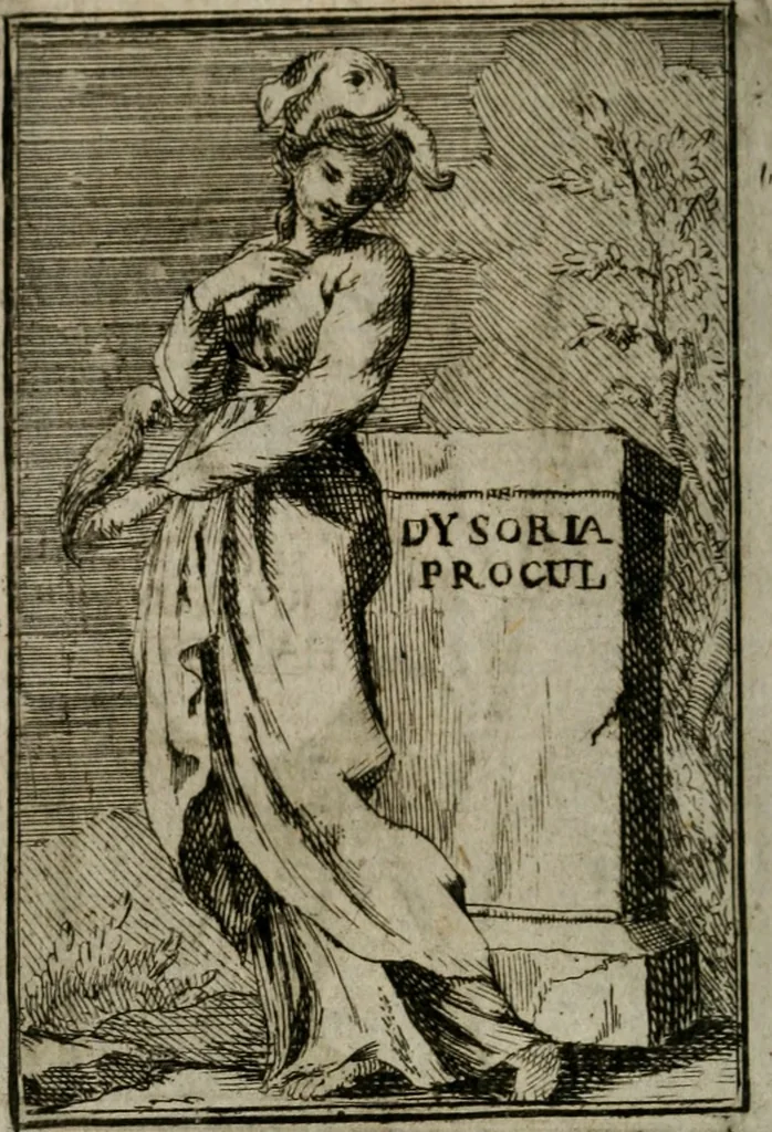 An illustration from Iconologie tirée de divers auteurs. Ouvrage utile aux gens de lettres, aux poëtes, aux artistes, & généralement à tous les amateurs des beaux-arts, 1766, leaf 323