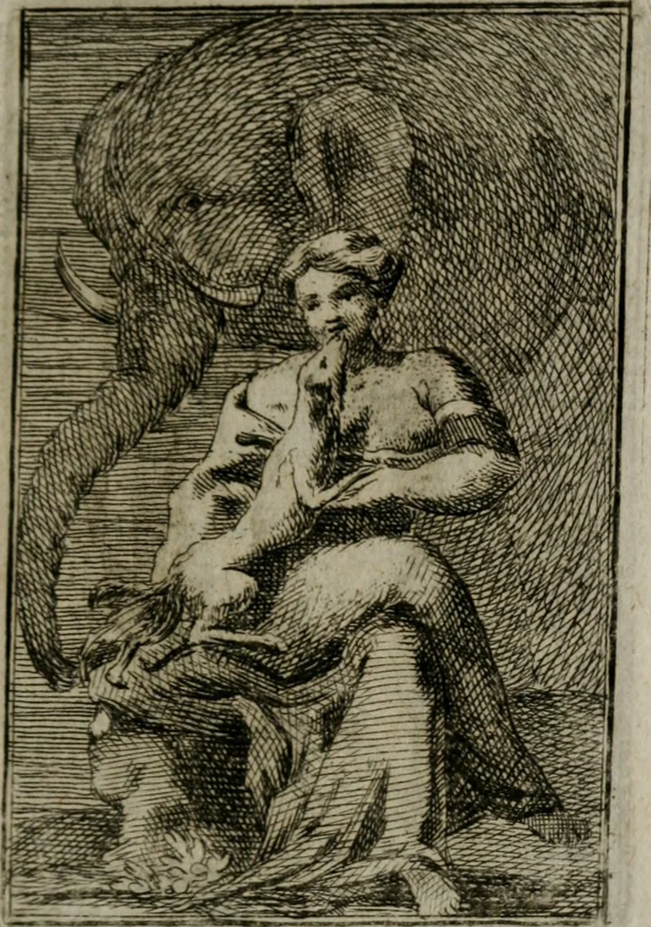 An illustration from Iconologie tirée de divers auteurs. Ouvrage utile aux gens de lettres, aux poëtes, aux artistes, & généralement à tous les amateurs des beaux-arts, 1766, leaf 326
