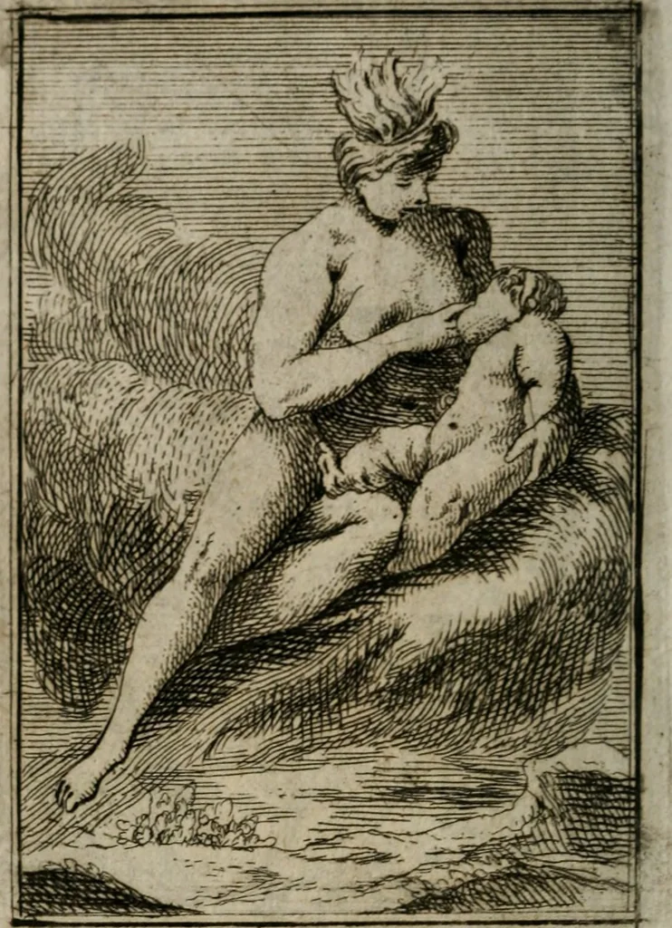 An illustration from Iconologie tirée de divers auteurs. Ouvrage utile aux gens de lettres, aux poëtes, aux artistes, & généralement à tous les amateurs des beaux-arts, 1766, leaf 333