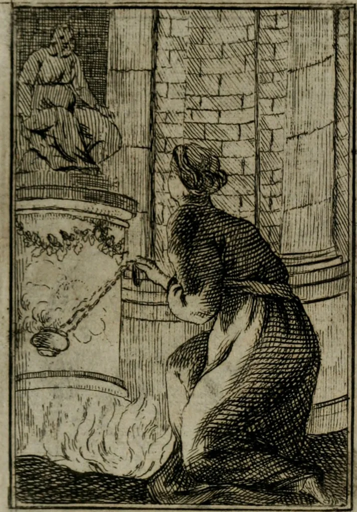 An illustration from Iconologie tirée de divers auteurs. Ouvrage utile aux gens de lettres, aux poëtes, aux artistes, & généralement à tous les amateurs des beaux-arts, 1766, leaf 334