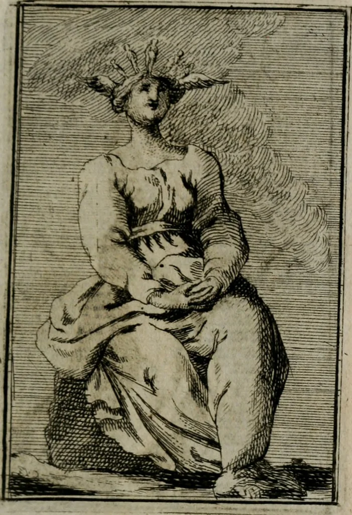 An illustration from Iconologie tirée de divers auteurs. Ouvrage utile aux gens de lettres, aux poëtes, aux artistes, & généralement à tous les amateurs des beaux-arts, 1766, leaf 336