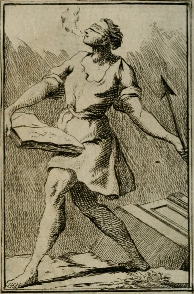 An illustration from Iconologie tirée de divers auteurs. Ouvrage utile aux gens de lettres, aux poëtes, aux artistes, & généralement à tous les amateurs des beaux-arts, 1766, leaf 343