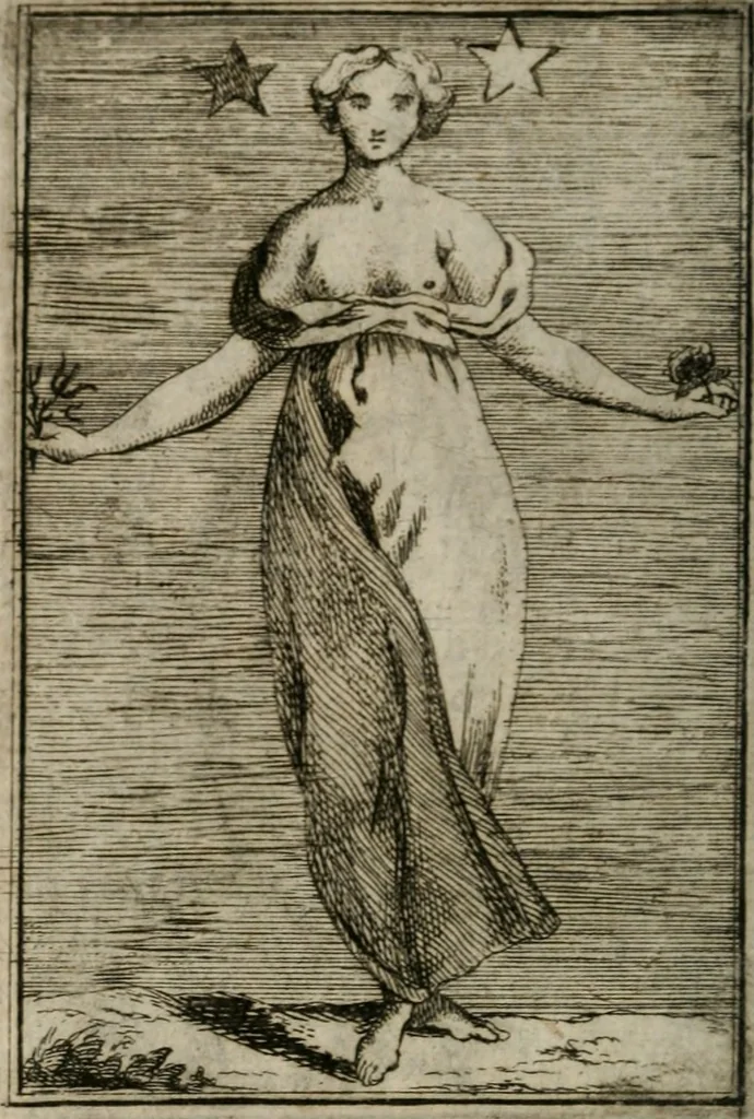 An illustration from Iconologie tirée de divers auteurs. Ouvrage utile aux gens de lettres, aux poëtes, aux artistes, & généralement à tous les amateurs des beaux-arts, 1766, leaf 345