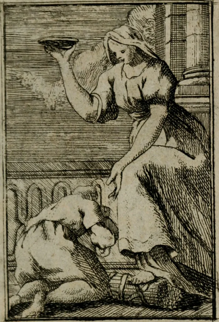 An illustration from Iconologie tirée de divers auteurs. Ouvrage utile aux gens de lettres, aux poëtes, aux artistes, & généralement à tous les amateurs des beaux-arts, 1766, leaf 350