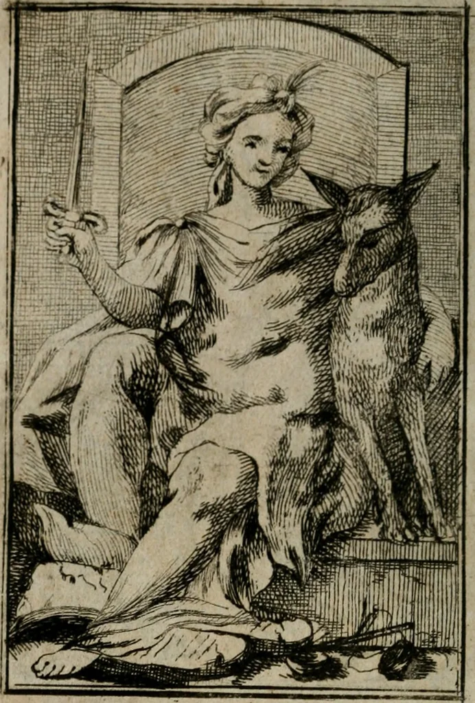 An illustration from Iconologie tirée de divers auteurs. Ouvrage utile aux gens de lettres, aux poëtes, aux artistes, & généralement à tous les amateurs des beaux-arts, 1766, leaf 359