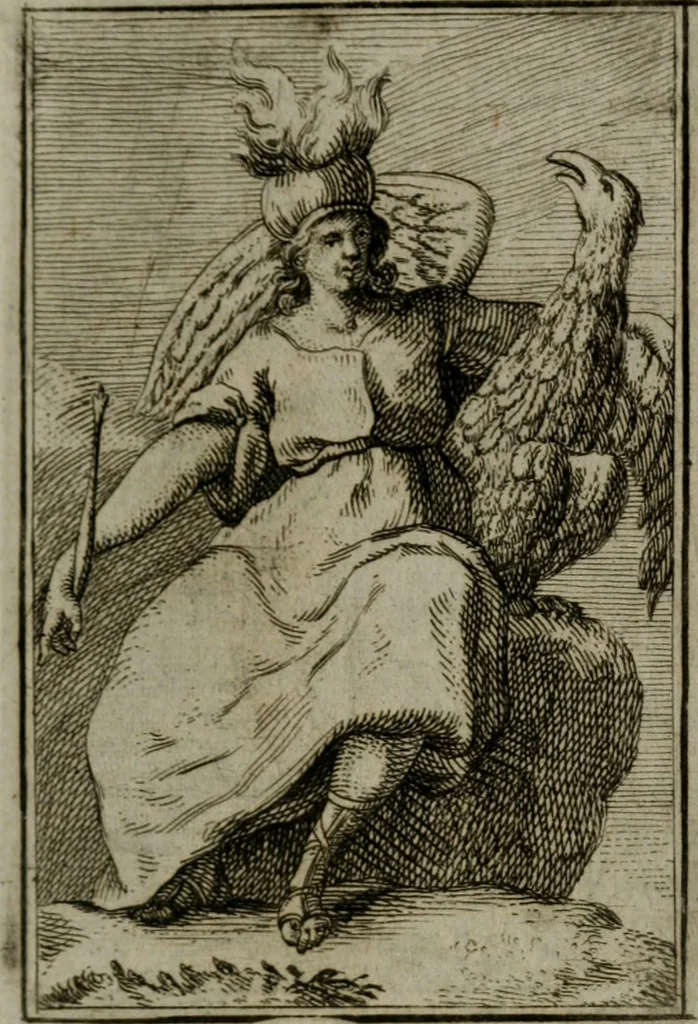 An illustration from Iconologie tirée de divers auteurs. Ouvrage utile aux gens de lettres, aux poëtes, aux artistes, & généralement à tous les amateurs des beaux-arts, 1766, leaf 366