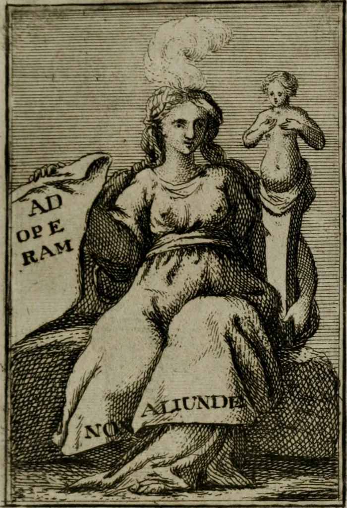 An illustration from Iconologie tirée de divers auteurs. Ouvrage utile aux gens de lettres, aux poëtes, aux artistes, & généralement à tous les amateurs des beaux-arts, 1766, leaf 370