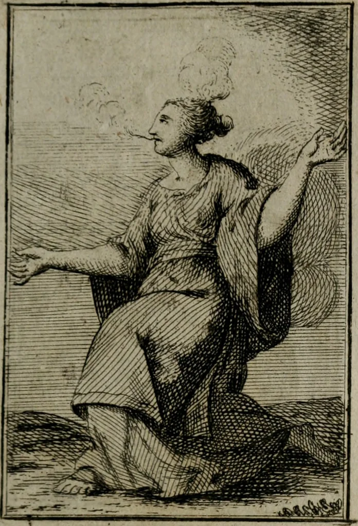 An illustration from Iconologie tirée de divers auteurs. Ouvrage utile aux gens de lettres, aux poëtes, aux artistes, & généralement à tous les amateurs des beaux-arts, 1766, leaf 372