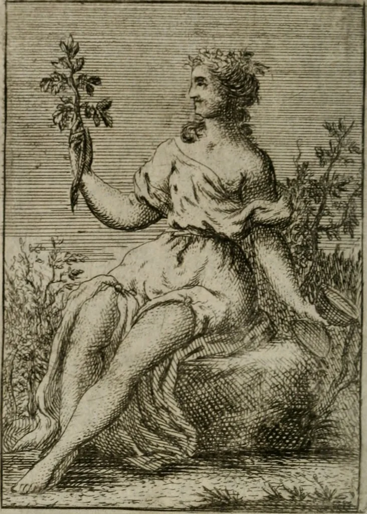 An illustration from Iconologie tirée de divers auteurs. Ouvrage utile aux gens de lettres, aux poëtes, aux artistes, & généralement à tous les amateurs des beaux-arts, 1766, leaf 377