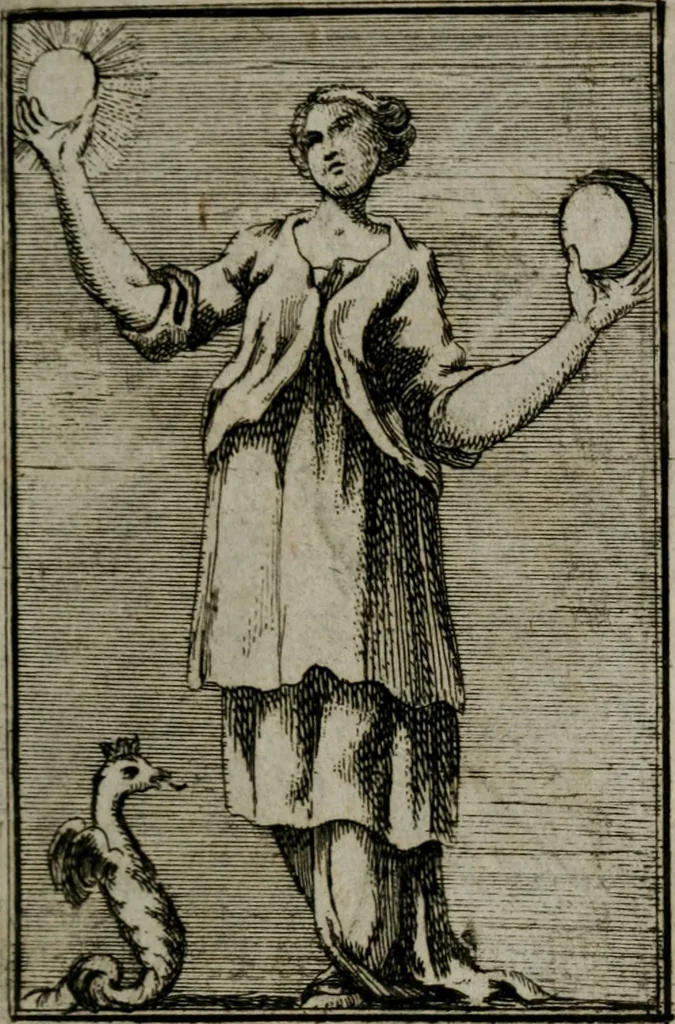 An illustration from Iconologie tirée de divers auteurs. Ouvrage utile aux gens de lettres, aux poëtes, aux artistes, & généralement à tous les amateurs des beaux-arts, 1766, leaf 38
