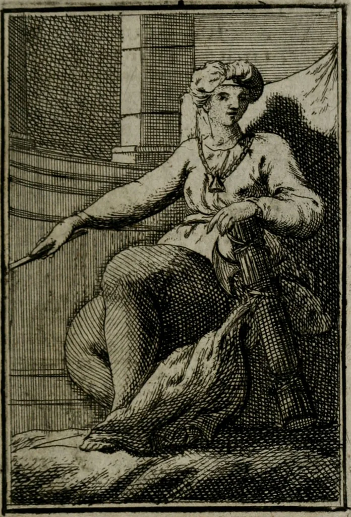 An illustration from Iconologie tirée de divers auteurs. Ouvrage utile aux gens de lettres, aux poëtes, aux artistes, & généralement à tous les amateurs des beaux-arts, 1766, leaf 382