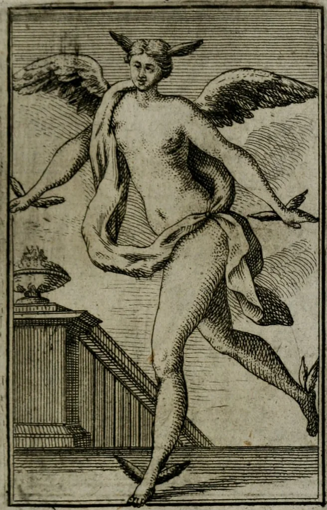 An illustration from Iconologie tirée de divers auteurs. Ouvrage utile aux gens de lettres, aux poëtes, aux artistes, & généralement à tous les amateurs des beaux-arts, 1766, leaf 386