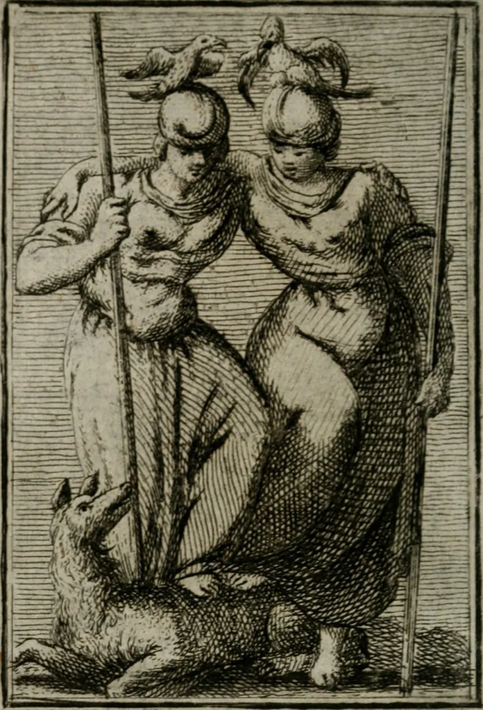 An illustration from Iconologie tirée de divers auteurs. Ouvrage utile aux gens de lettres, aux poëtes, aux artistes, & généralement à tous les amateurs des beaux-arts, 1766, leaf 391