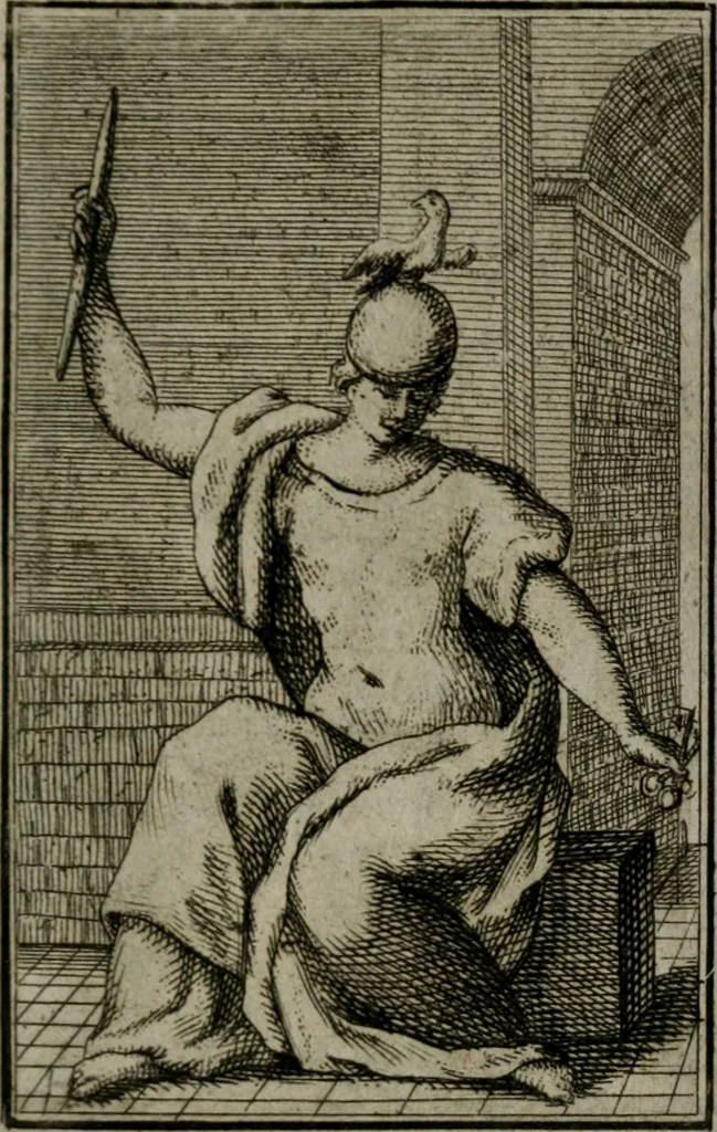 An illustration from Iconologie tirée de divers auteurs. Ouvrage utile aux gens de lettres, aux poëtes, aux artistes, & généralement à tous les amateurs des beaux-arts, 1766, leaf 392