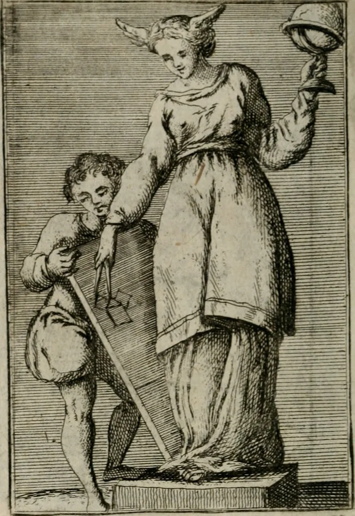 An illustration from Iconologie tirée de divers auteurs. Ouvrage utile aux gens de lettres, aux poëtes, aux artistes, & généralement à tous les amateurs des beaux-arts, 1766, leaf 407