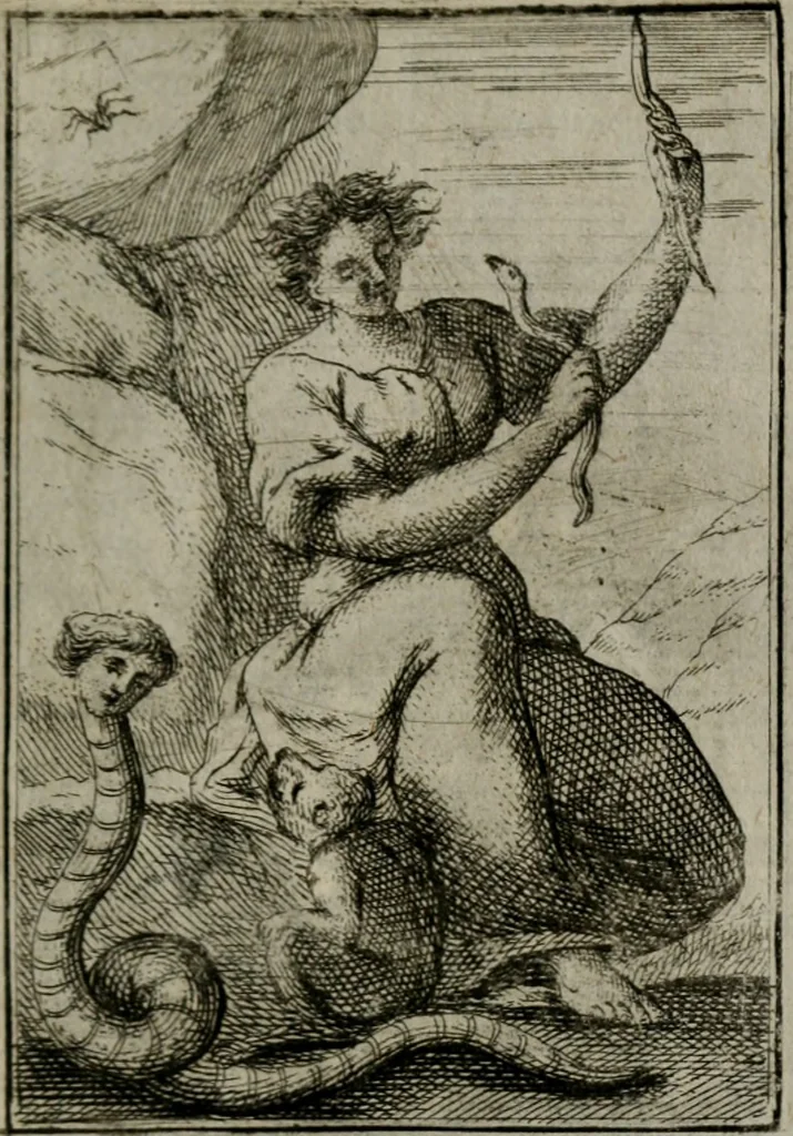 An illustration from Iconologie tirée de divers auteurs. Ouvrage utile aux gens de lettres, aux poëtes, aux artistes, & généralement à tous les amateurs des beaux-arts, 1766, leaf 408