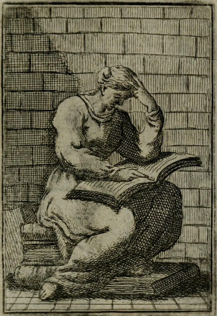 An illustration from Iconologie tirée de divers auteurs. Ouvrage utile aux gens de lettres, aux poëtes, aux artistes, & généralement à tous les amateurs des beaux-arts, 1766, leaf 412