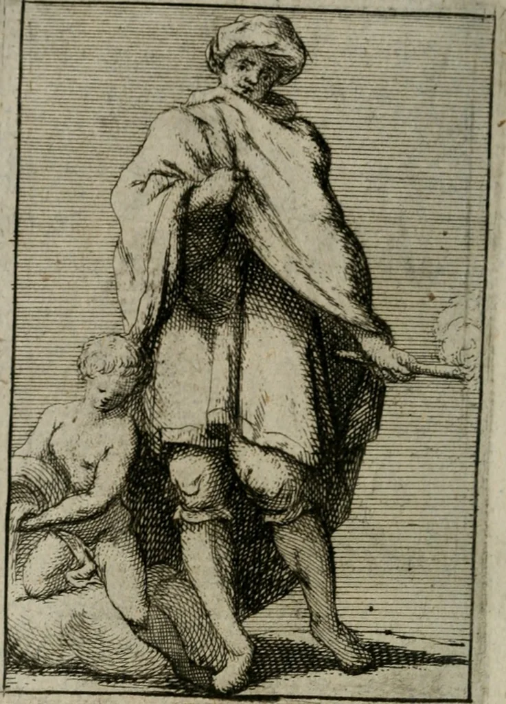 An illustration from Iconologie tirée de divers auteurs. Ouvrage utile aux gens de lettres, aux poëtes, aux artistes, & généralement à tous les amateurs des beaux-arts, 1766, leaf 421