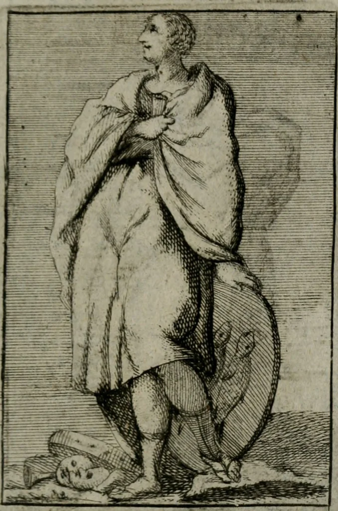 An illustration from Iconologie tirée de divers auteurs. Ouvrage utile aux gens de lettres, aux poëtes, aux artistes, & généralement à tous les amateurs des beaux-arts, 1766, leaf 422