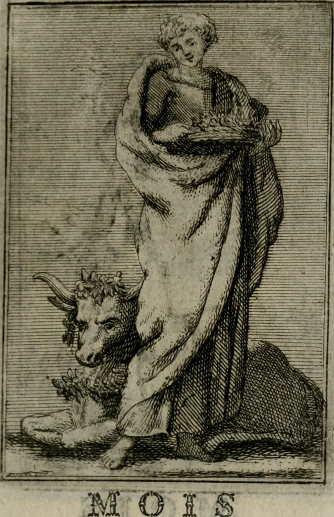 An illustration from Iconologie tirée de divers auteurs. Ouvrage utile aux gens de lettres, aux poëtes, aux artistes, & généralement à tous les amateurs des beaux-arts, 1766, leaf 424