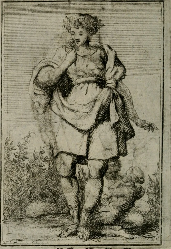 An illustration from Iconologie tirée de divers auteurs. Ouvrage utile aux gens de lettres, aux poëtes, aux artistes, & généralement à tous les amateurs des beaux-arts, 1766, leaf 425