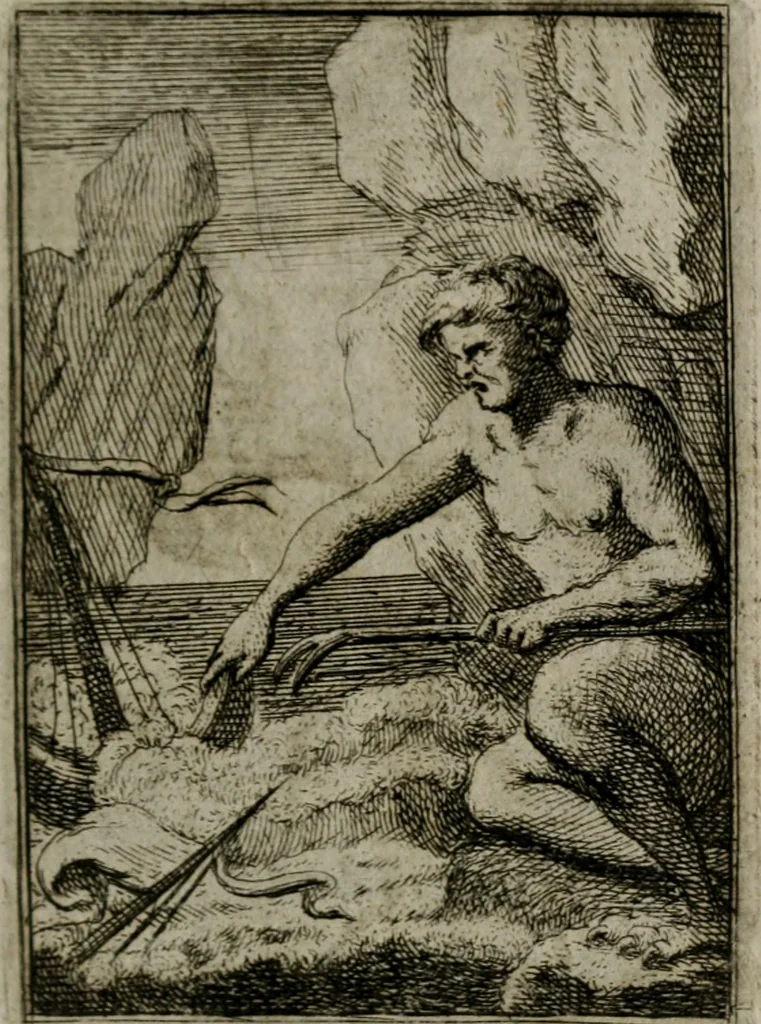An illustration from Iconologie tirée de divers auteurs. Ouvrage utile aux gens de lettres, aux poëtes, aux artistes, & généralement à tous les amateurs des beaux-arts, 1766, leaf 434